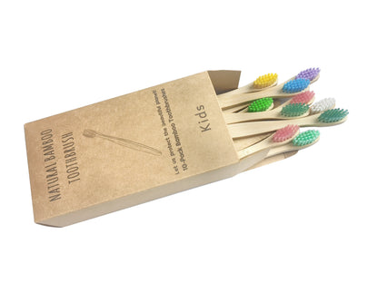 Biodegradable  Bamboo Toothbrushes for a Healthy Smile - Kids | Green Gift Collective