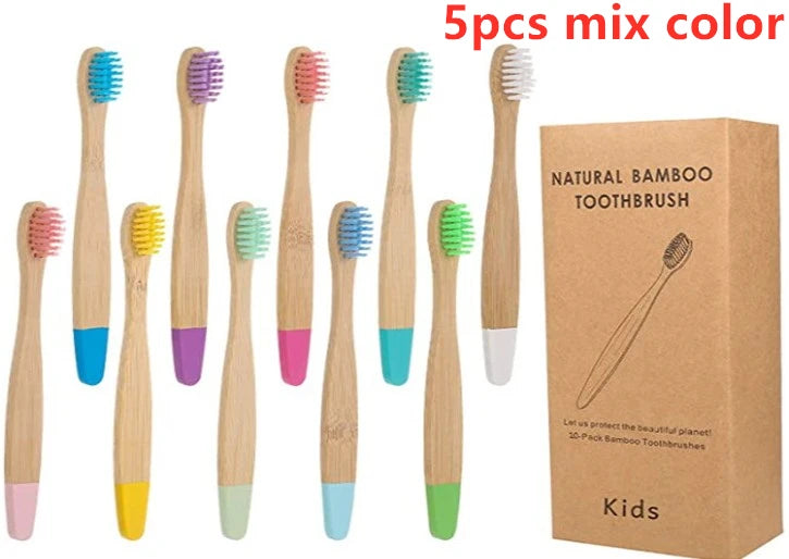 Biodegradable  Bamboo Toothbrushes for a Healthy Smile - Kids | Green Gift Collective