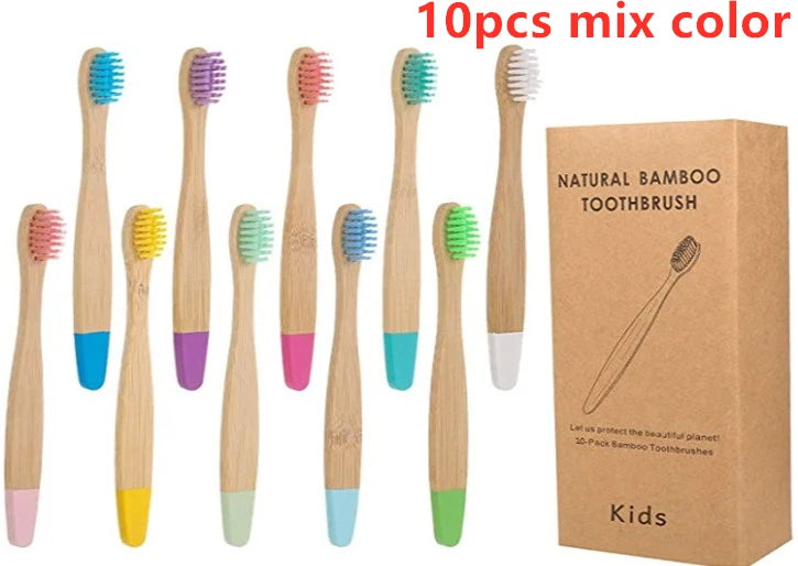 Biodegradable  Bamboo Toothbrushes for a Healthy Smile - Kids | Green Gift Collective