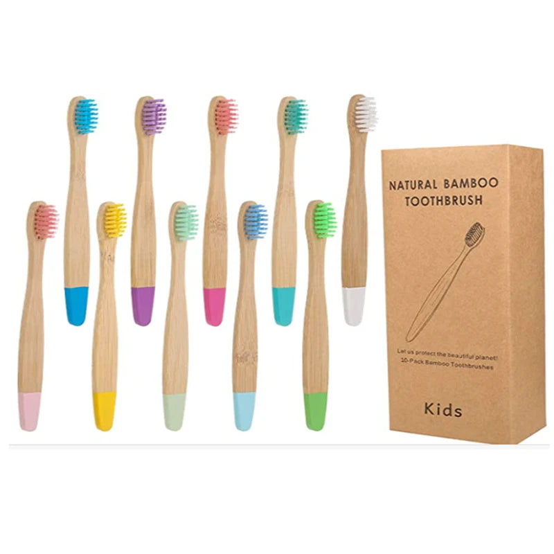 Biodegradable  Bamboo Toothbrushes for a Healthy Smile - Kids | Green Gift Collective