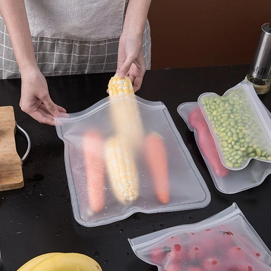 Reusable Silicone Food Storage Bags Set | Green Gift Collective