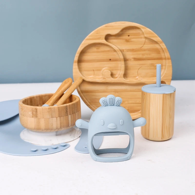 EcoMunch: Bamboo Plate Set for Baby Feeding | Green Gift Collective