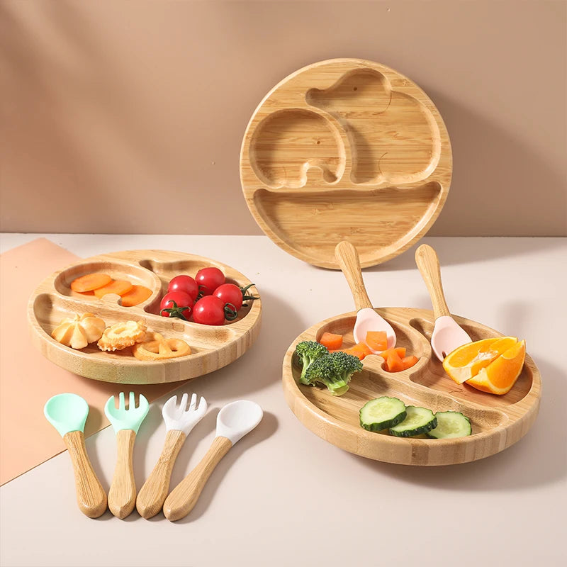 Bamboo Plates and Bowls for Kids | Green Gift Collective