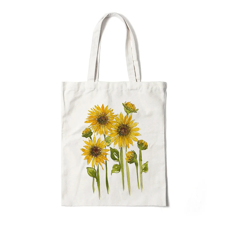 Blooming Beauty: Reusable Floral Canvas Tote | Green Gift Collective