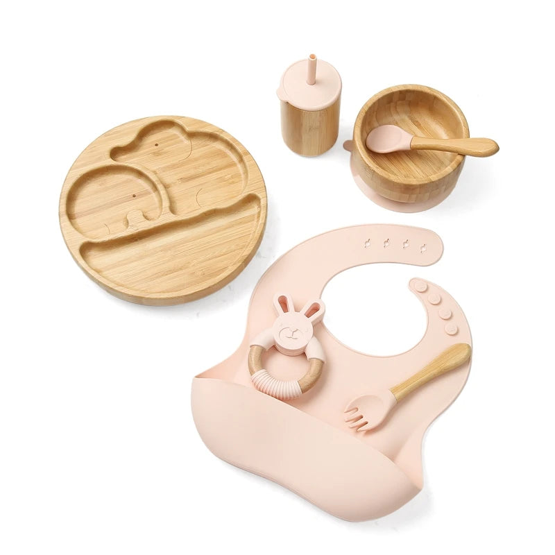 EcoMunch: Bamboo Plate Set for Baby Feeding | Green Gift Collective