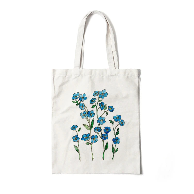 Blooming Beauty: Reusable Floral Canvas Tote | Green Gift Collective