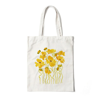 Blooming Beauty: Reusable Floral Canvas Tote | Green Gift Collective