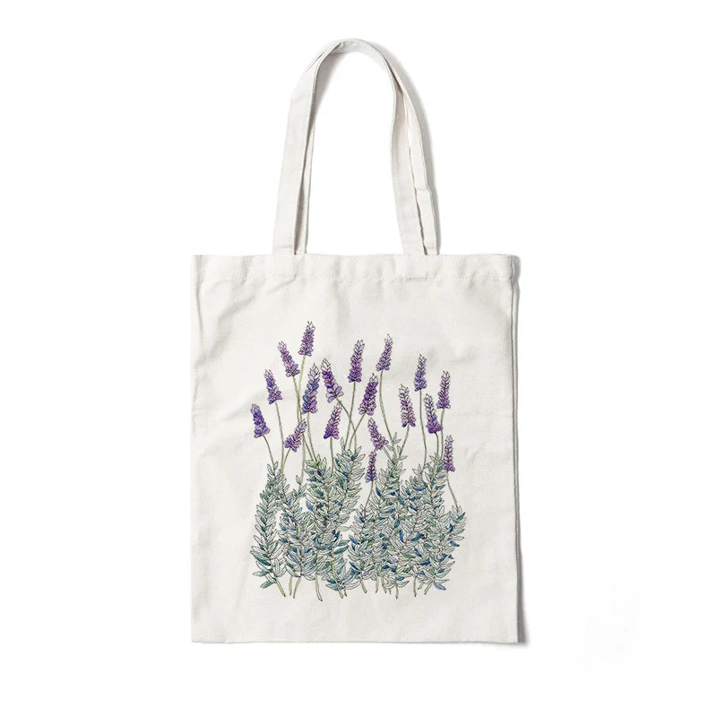 Blooming Beauty: Reusable Floral Canvas Tote | Green Gift Collective