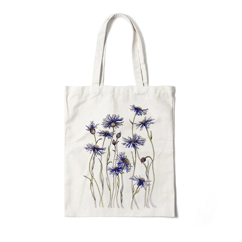 Blooming Beauty: Reusable Floral Canvas Tote | Green Gift Collective