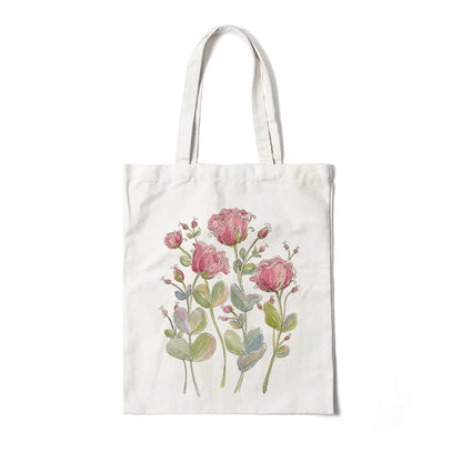 Blooming Beauty: Reusable Floral Canvas Tote | Green Gift Collective