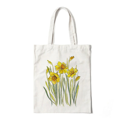 Blooming Beauty: Reusable Floral Canvas Tote | Green Gift Collective