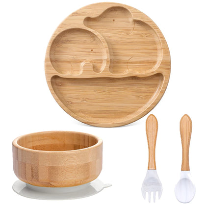 Bamboo Plates and Bowls for Kids | Green Gift Collective