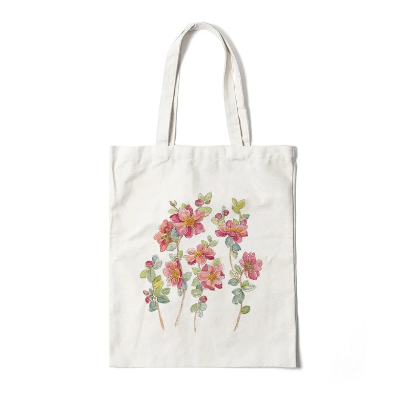 Blooming Beauty: Reusable Floral Canvas Tote | Green Gift Collective