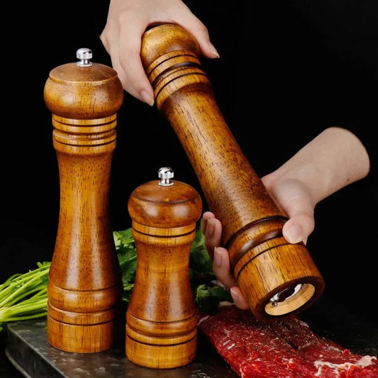 OakMill: Classic Wooden Pepper and Spice Grinder Set | Green Gift Collective