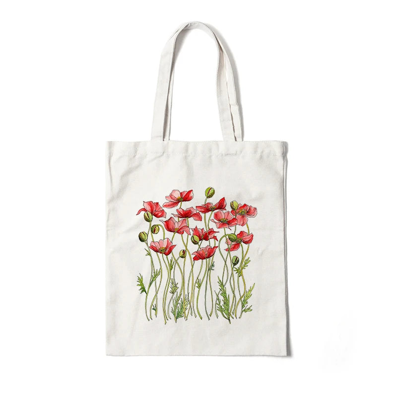 Blooming Beauty: Reusable Floral Canvas Tote | Green Gift Collective