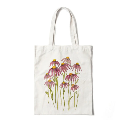 Blooming Beauty: Reusable Floral Canvas Tote | Green Gift Collective