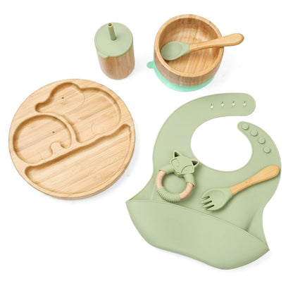 EcoMunch: Bamboo Plate Set for Baby Feeding | Green Gift Collective