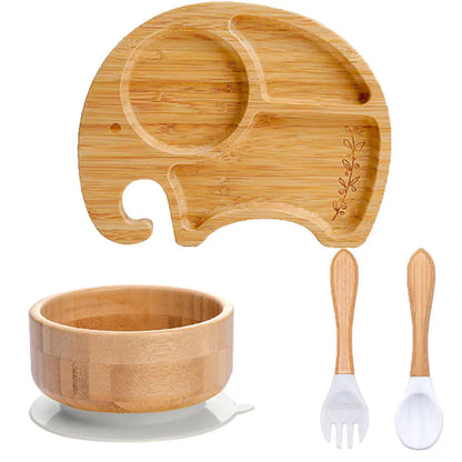 Bamboo Plates and Bowls for Kids | Green Gift Collective