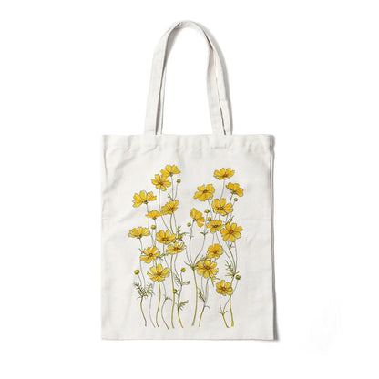 Blooming Beauty: Reusable Floral Canvas Tote | Green Gift Collective