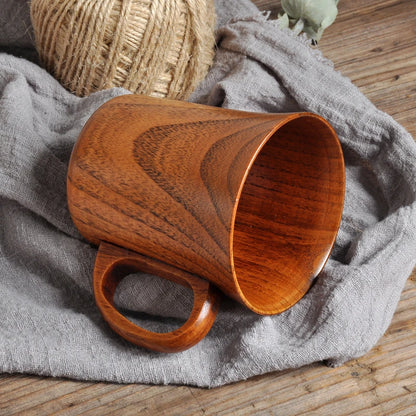 Creative Solid Wood Cup / Japanese Wooden Beer / Beverage Mug | Green Gift Collective