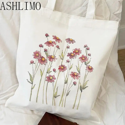 Blooming Beauty: Reusable Floral Canvas Tote | Green Gift Collective