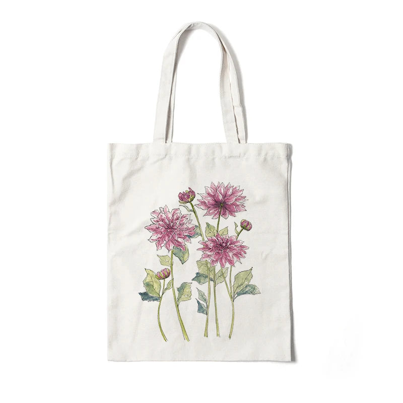 Blooming Beauty: Reusable Floral Canvas Tote | Green Gift Collective