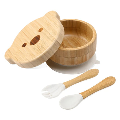 EcoMunch: Bamboo Plate Set for Baby Feeding | Green Gift Collective