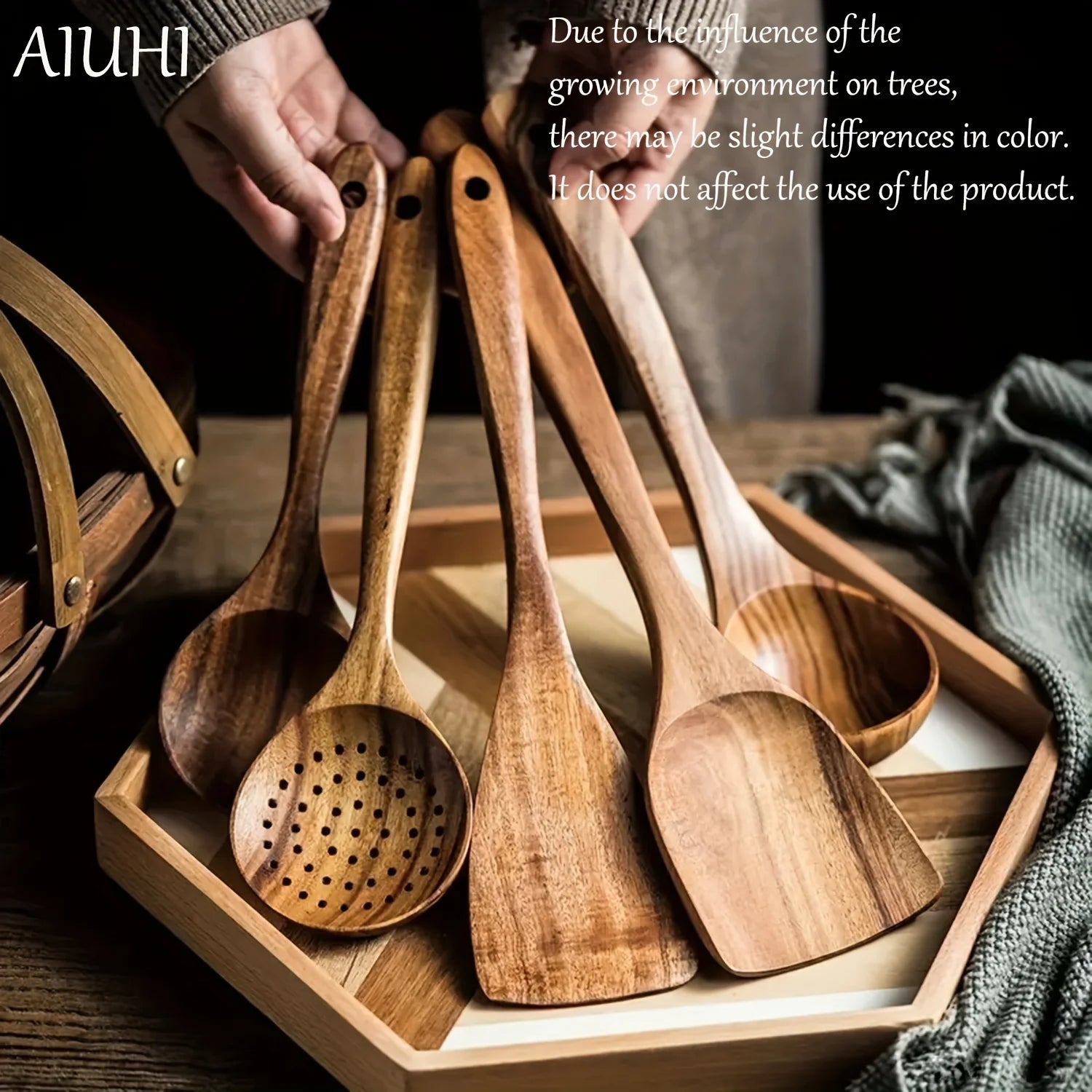 NatureServe: 5-Piece Wooden Kitchen Utensil Set | Green Gift Collective