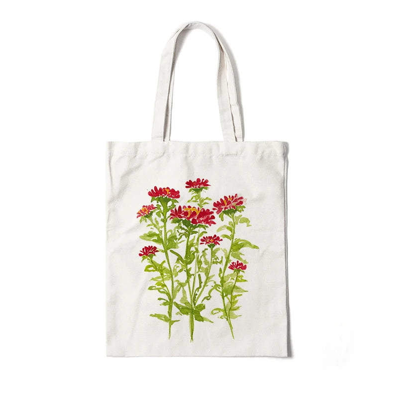 Blooming Beauty: Reusable Floral Canvas Tote | Green Gift Collective